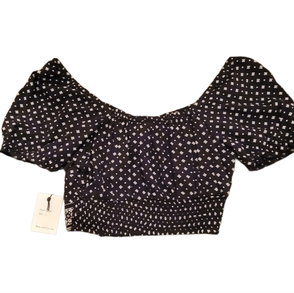 Japna Bohemian Crop Top Size Large - Picture 1 of 4